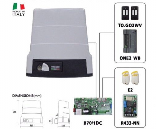 ประตูบานเลื่อน PAT Roger Brishless SLR 1000BH30